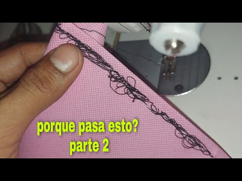 Because the sewing machine bunches up or tangles the thread at the bottom, part 2 (tension doesn'...