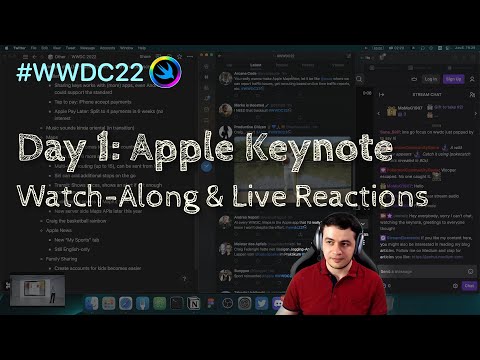 [iOS Dev] WWDC22 Day 1: Apple Keynote – Watch-Along & Live Reactions thumbnail