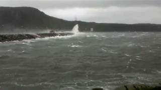 preview picture of video 'Spectacular Canso Causeway Cape Breton Wait for it! Power Lines Arc'