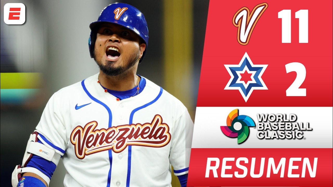 IMPARABLES. VENEZUELA APLASTÓ a ISRAEL con CUADRANGULARES de LUIS ARRÁEZ | Clásico Mundial Béisbol