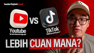 Download lagu Lebih CUAN Jadi YOUTUBER vs TIKTOKER? #YoutubePlaybook Eps 3 mp3