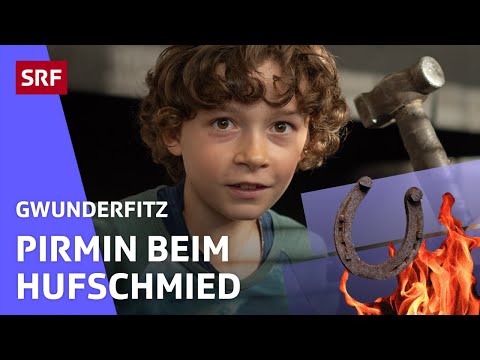 , title : 'Was macht ein Hufschmied mit einem Hufeisen? | Gwunderfitz | SRF Kids – Kindervideos'