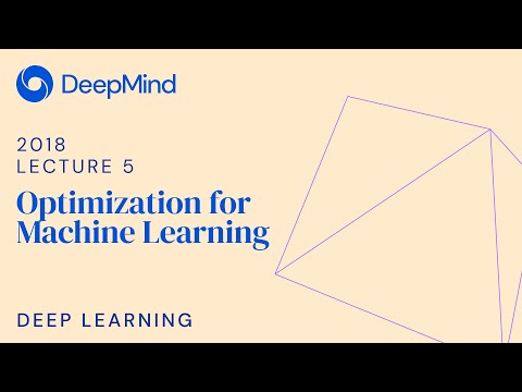 Deep Learning 5: Optimization for Machine Learning