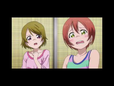 Love Live eng dub Ep 10 Pillow fight scene funny