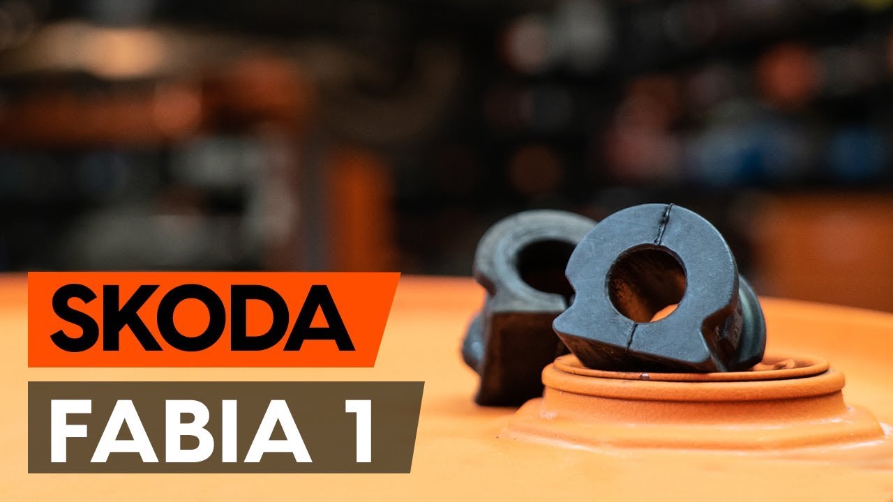 Hoe stabilisatorstang rubbers vooraan vervangen bij een Skoda Fabia 6Y5 – Leidraad voor bij het vervangen