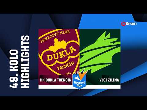 49. kolo: Dukla Trenčín - Vlci Žilina 1:5 (0:2, 0:1, 1:2)