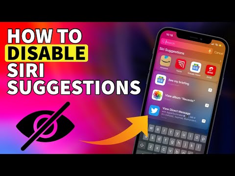 How to Disable Siri Suggestions on iPhone Lock screen And Home screen I Siri Suggestions iOS 15