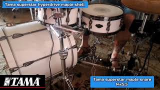 Video thumbnail for Tama superstar maple snare Drum 14x5.5 by DRUM_CENTRE