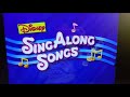 Disney Sing Along Songs Opening