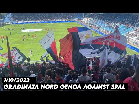 GRADINATA NORD GENOA AGAINST SPAL || SPAL vs Genoa 1/10/2022