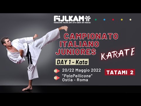 Karate - Campionato Italiano Juniores 2022 - Day1 Kata - Tatami2