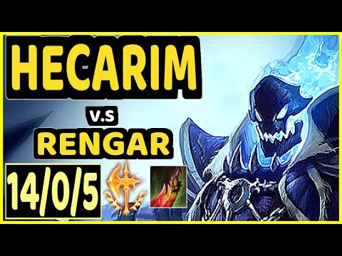 MEMENTO (HECARIM) vs RENGAR - 14/0/5 KDA JUNGLE CHALLENGER GAMEPLAY - EUW