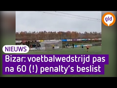 Bizar: voetbalwedstrijd in Zutphen pas na 60 (!) penalty’s beslist