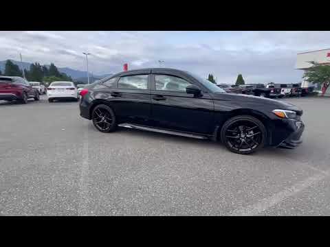 2024 Honda Civic Sedan Sport CVT in Crystal Black Pearl for sale at Murray Honda in Chilliwack, BC
