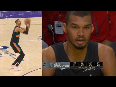 Victor Wembanyama scores 25 points in first 8 mins OF GAME vs Lakers 😱