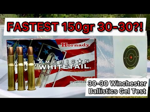 SCREAMING!! 30-30 Hornady American Whitetail 150gr Ammo Test