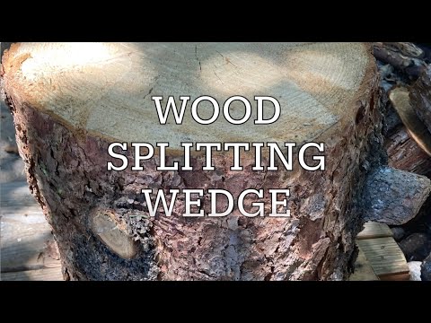 Using a Wood Splitting Wedge