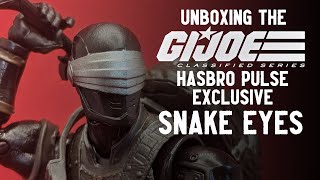 YO JOE! - Unboxing the Hasbro Pulse Exclusive G.I. Joe Classified SNAKE EYES Action Figure