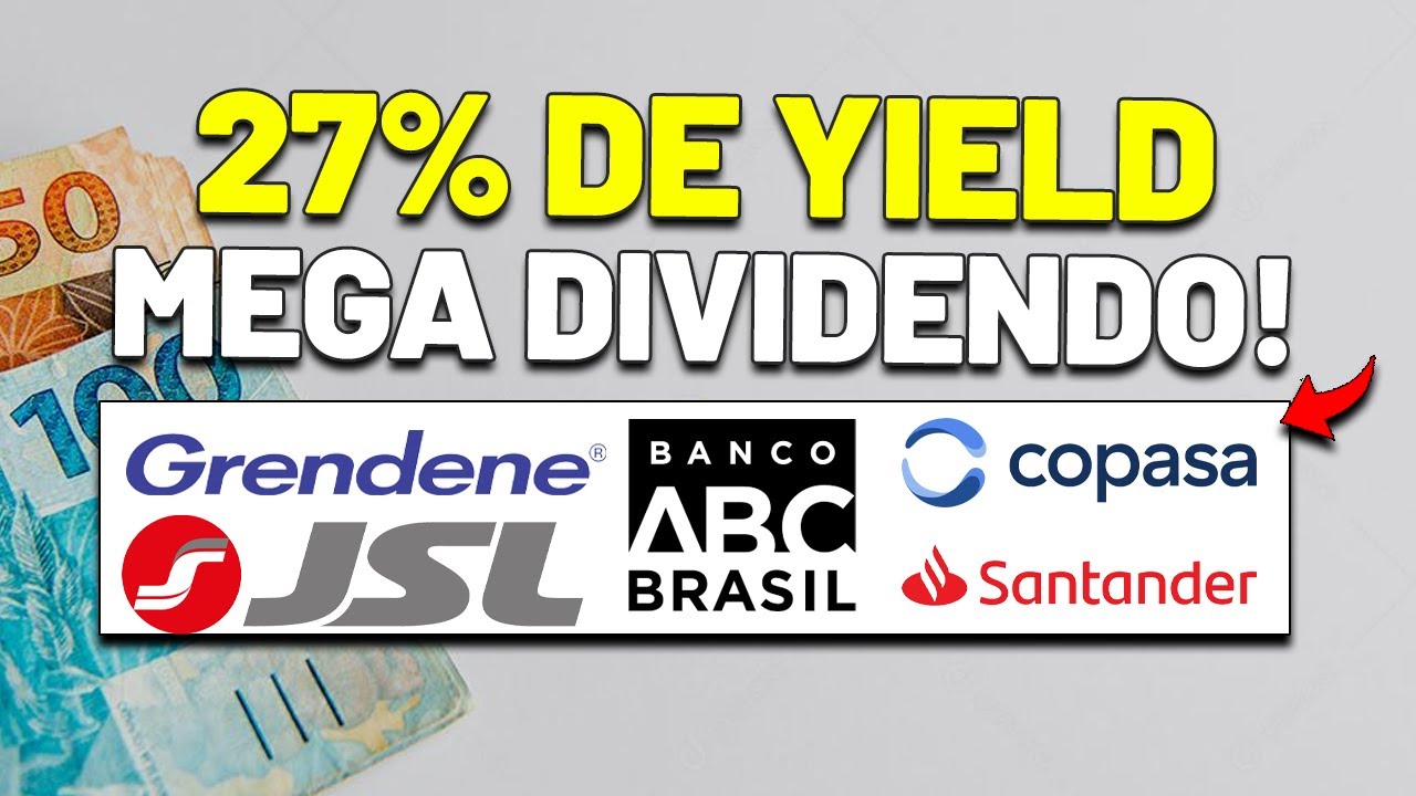 🚨ATENÇÃO: OUTRA CHUVA de DIVIDENDOS! GRENDENE, JSL, BANCO ABC, SANTANDER, COPASA, SCHULZ e mais