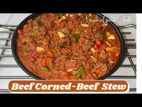 Beef Corned-Beef Stew|| Ghana 🇬🇭 corned-beef stew