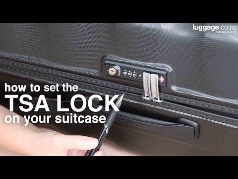How to Set the TSA Lock Combination on a Suitcase | luggage.co.nz