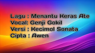 Download lagu menantu Keras ate lirik kecimol Sonata mp3
