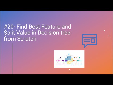 #20- Find Best Feature and Split Value in Decision tree from Scratch