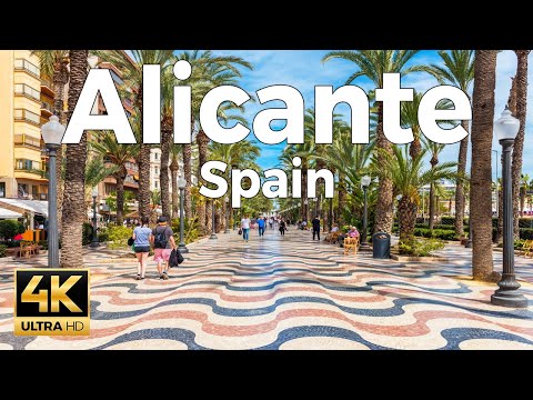 Alicante, Spain 🇪🇸 Costa Blanca Summer Walk 2025 - 4K 60fps Ultra Smooth ​[Binaural ASMR]