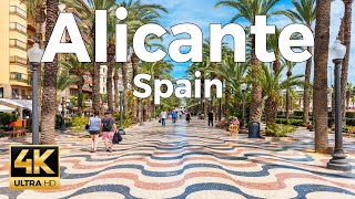 Alicante, Spain 🇪🇸 Costa Blanca Summer Walk 2025 - 4K 60fps Ultra Smooth ​[Binau