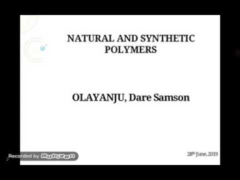 Natural and Synthetic polymers