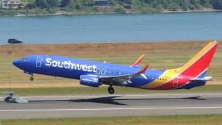 Southwest Airlines Boeing 737-800 [N8672F] takeoff from PDX