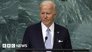 US President Biden condemns Russian invasion of Ukraine in UN speech – BBC News