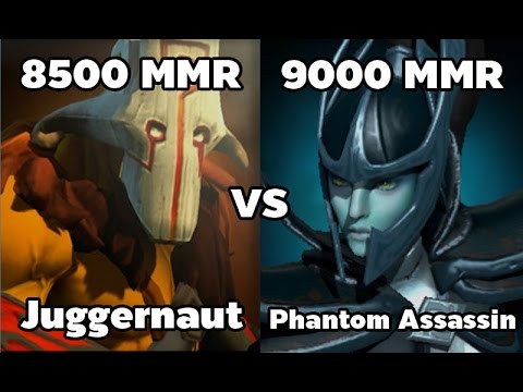 Juggernaut 8500 MMR VS Phantom Assassin 9000 MMR