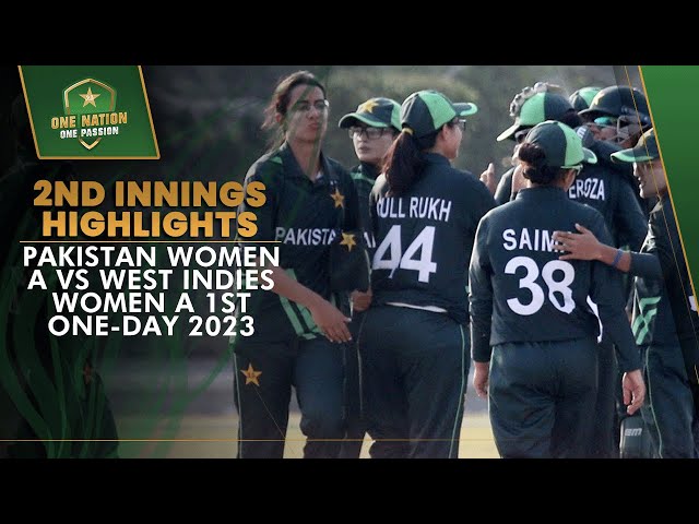 2nd Innings Highlights | Pakistan Women A vs West Indies Women A | 1st One-Day 2023 | PCB | MA2A