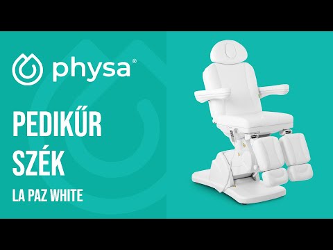 Videó - Pedikűr szék - elektromos - 300 W - 175 kg - Fehér