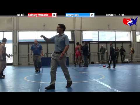 Anthony Valencia vs. Timmy Box at 2013 Junior Nationals - FILA - GR