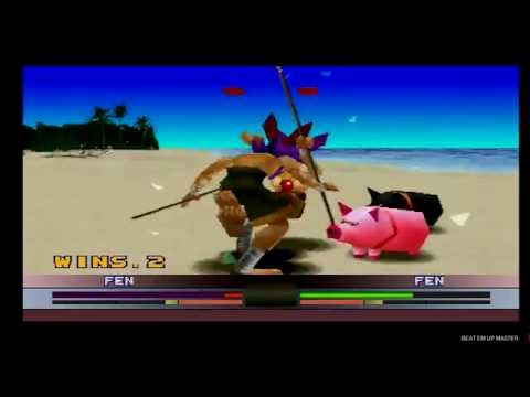Toshinden 4 Fen Survival Mode PS1 Gameplay
