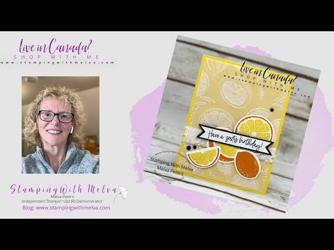 Stampin  Up! Simply Citrus Birthday Card