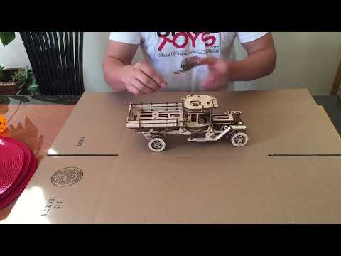 UGears Truck UGM-11 Mechanical 3D Wooden Model Kit UTG0014 Operation