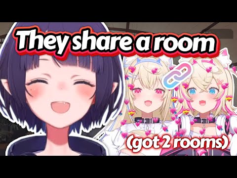 FUWAMOCO still share the same room, even when they're given two separate rooms by staff-san FUWAMOCO still share the same room, even when they're given two separate rooms by staff-san