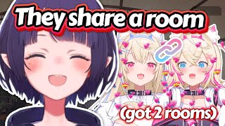 FUWAMOCO still share the same room, even when they're given two separate rooms by staff-san