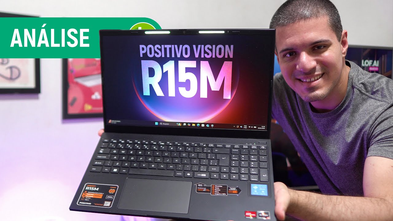 Miniatura da avaliação em vídeo de Notebook Positivo Vision R15M AMD Ryzen 5 8GB 256GB SSD Windows 11