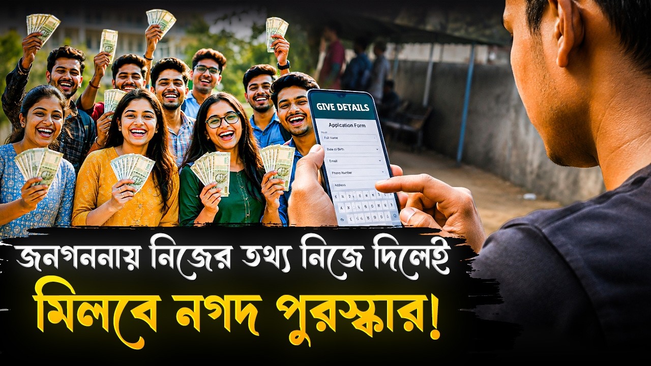 জনগণনায় সেলফ এনুমারেশন করলেই মিলবে নগদ পুরষ্কার, ঘোষণা বাংলায়! | Census 2027 | Self Enumeration