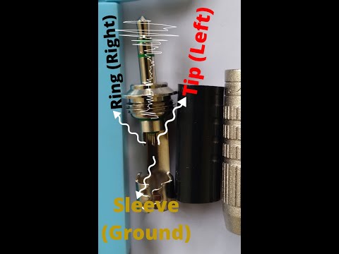 3.5 mm stereo jack wiring diagram #shorts