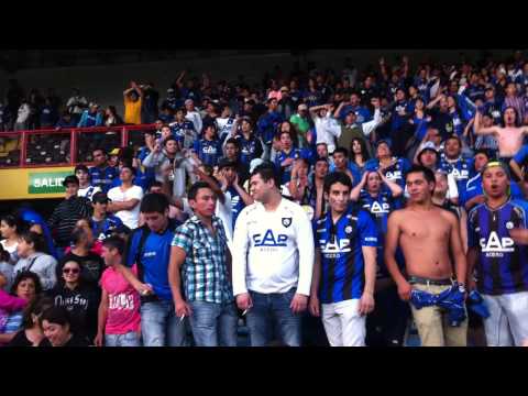 "Hinchas de Huachipato Celebrando" Barra: Los Acereros &bull; Club: Huachipato