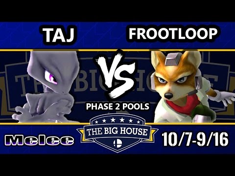 TBH6 SSBM - Taj (Mewtwo, Samus) Vs. Frootloop (Fox) - Smash Melee Pools