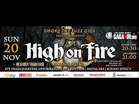 High On Fire - (Full Set) @ Gagarin205, Athens 20/11/2016