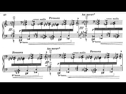 Olivier Messiaen - Vingt Regards sur l'Enfant-Jésus (Chamayou)(score video)