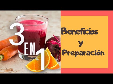 Beneficios y Como Hacer el JUGO 3 EN 1 (Sube hemoglobina, reduce presión arterial)
