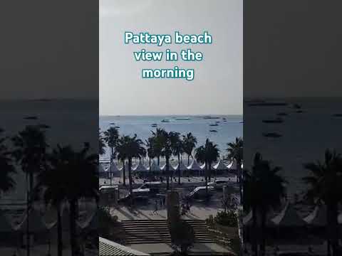 #Pattaya beach view in the morning🌈🌊